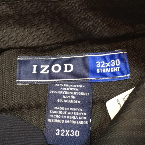 IZOD flat front dress pant - Picture 9 of 10